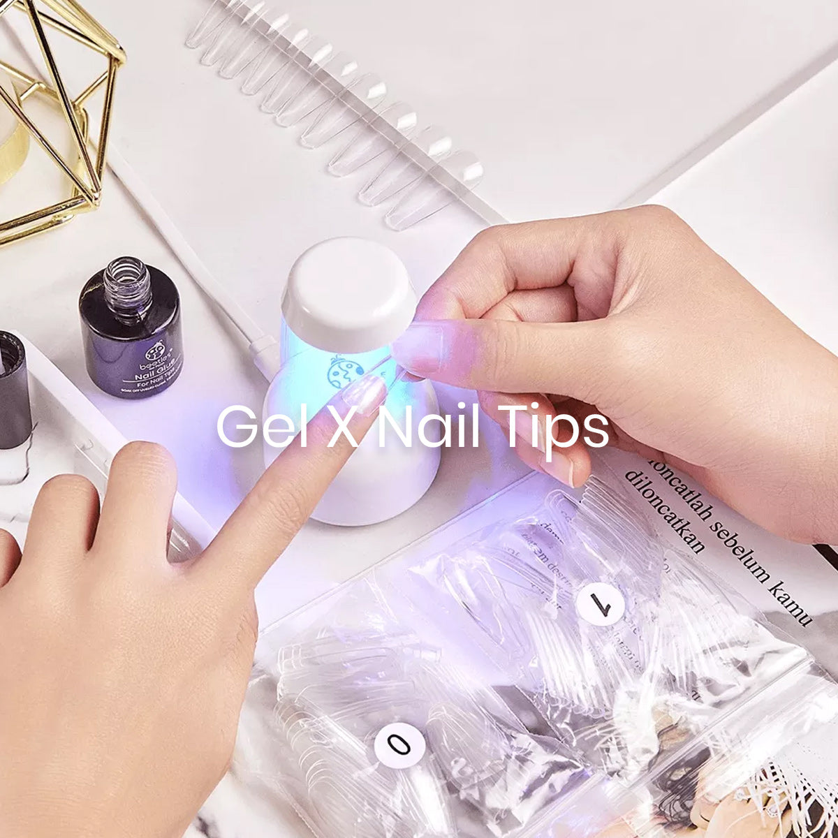 3 Options To Get Nail Extension - Builder Gel, Nail Tips and Poly Nail Gel.