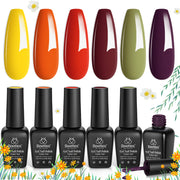 Leaves in the Glow | 6 Colors Gel Polish Set