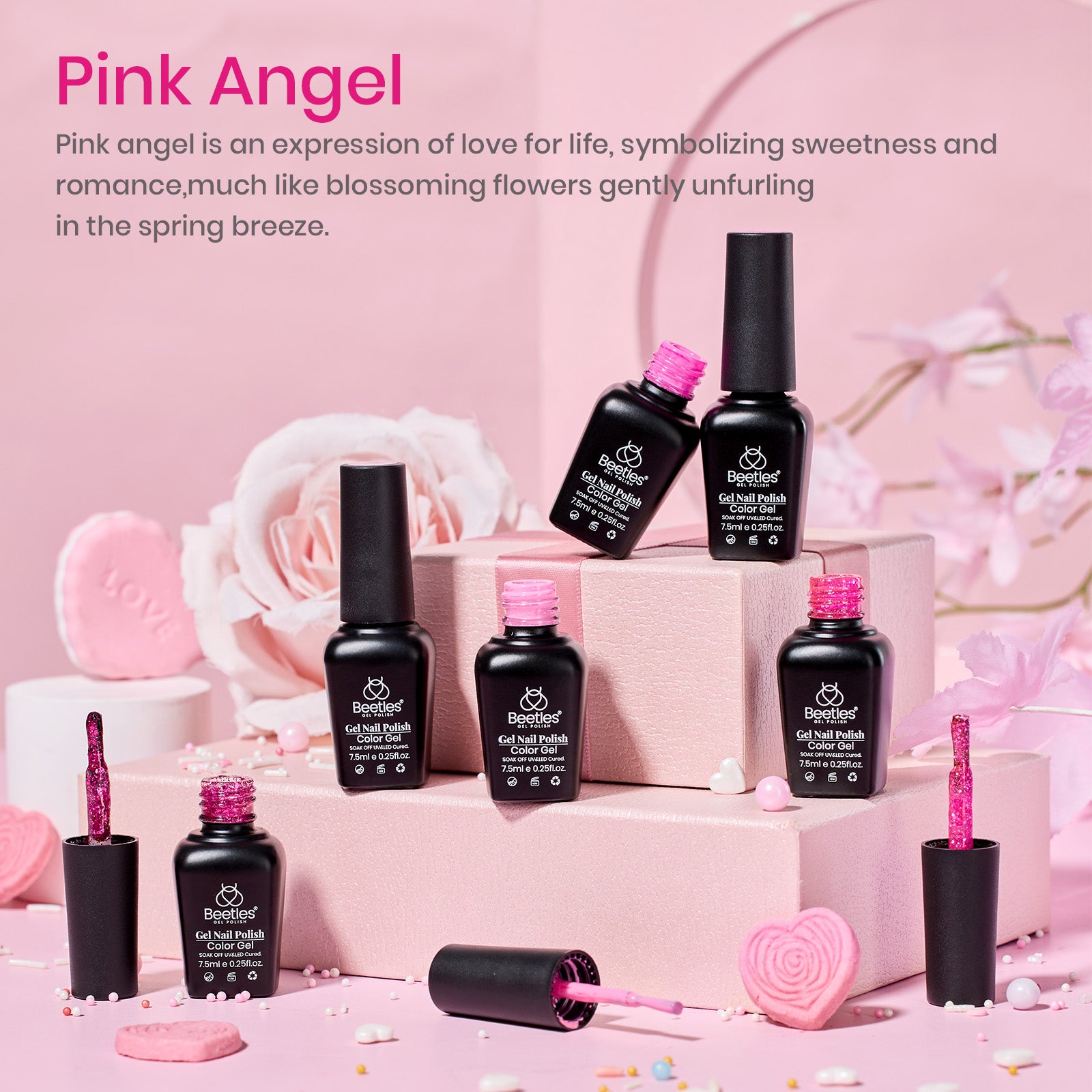 Pink Angel | 6 Colors Gel Polish Set 