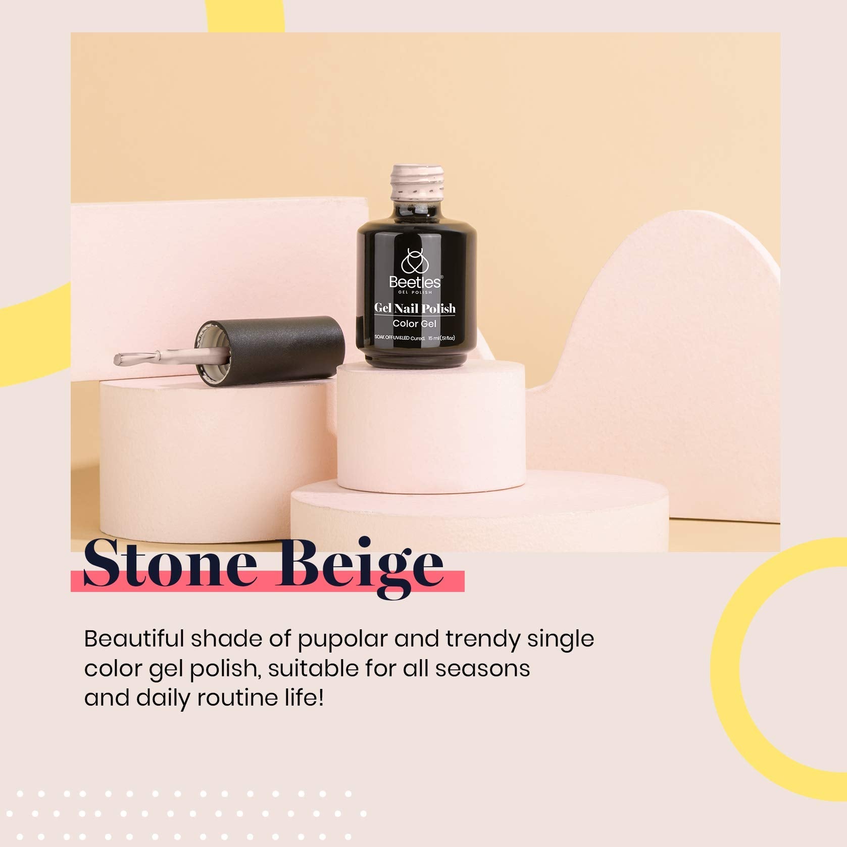 Stone Beige #a648 |15ml Gel Polish