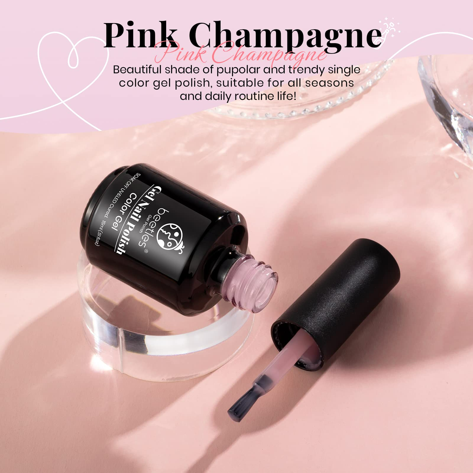 Pink Champagne #b072 |15ml Gel Polish