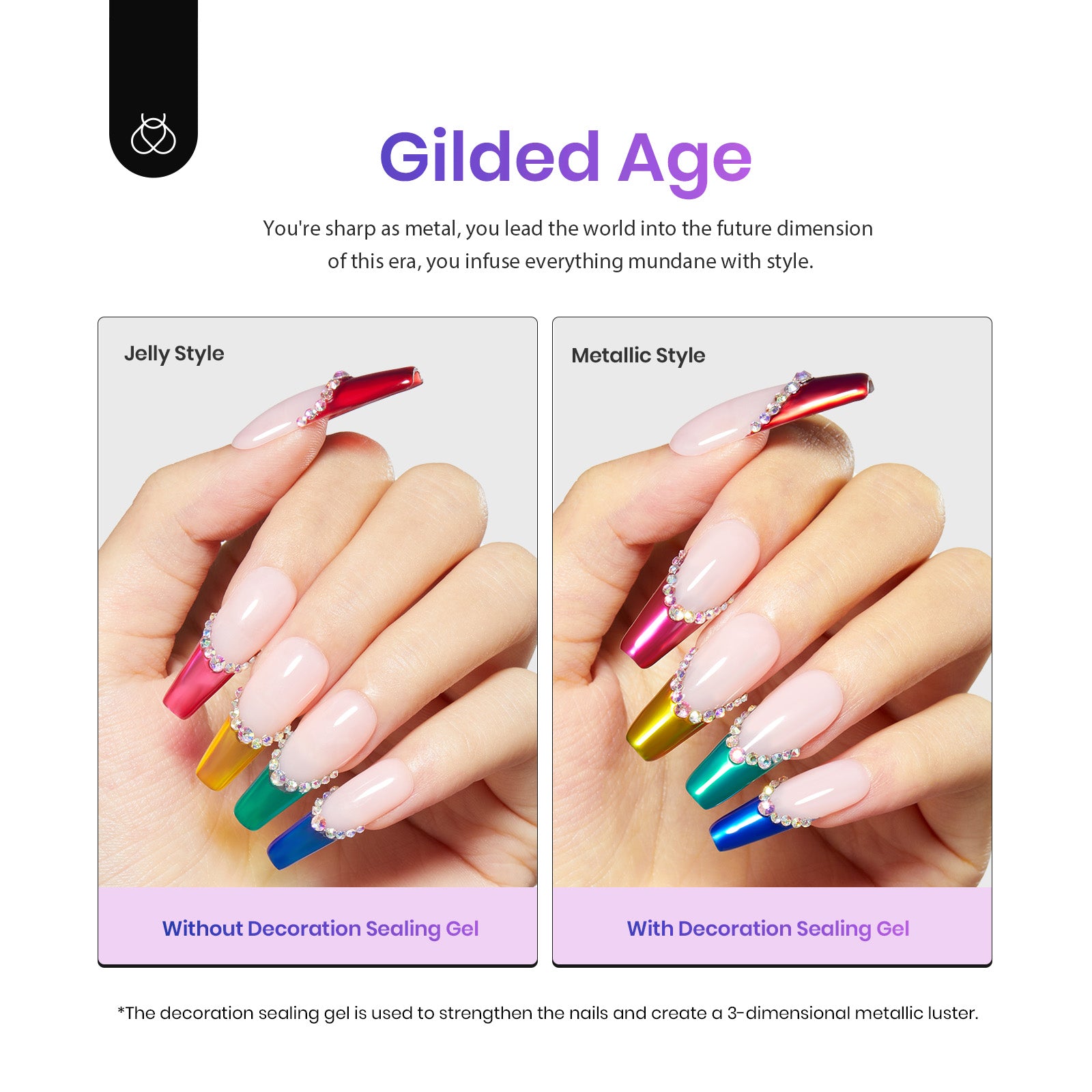 Gilded Age - 6 Colors Gel Nail Polish Set