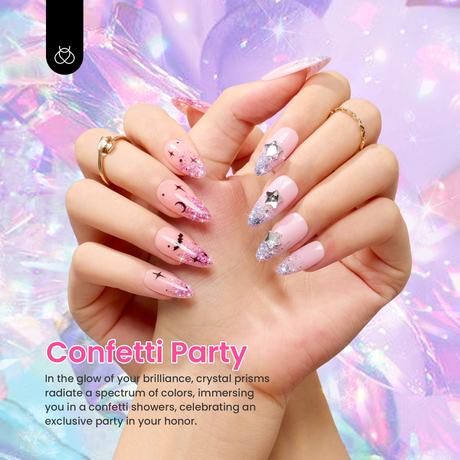 Confetti Party Gel Polish - 6 Colors Gel Nail Polish Set