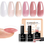 Nude Pink-6 Colors Builder Nail Gel Set