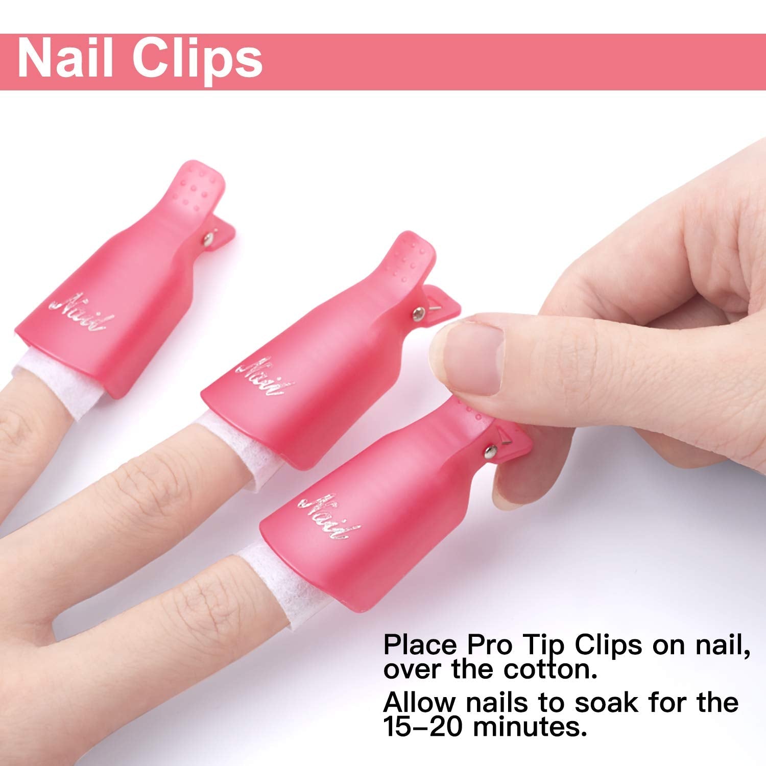 Gel Nail Polish Remover Kit Remove Clips