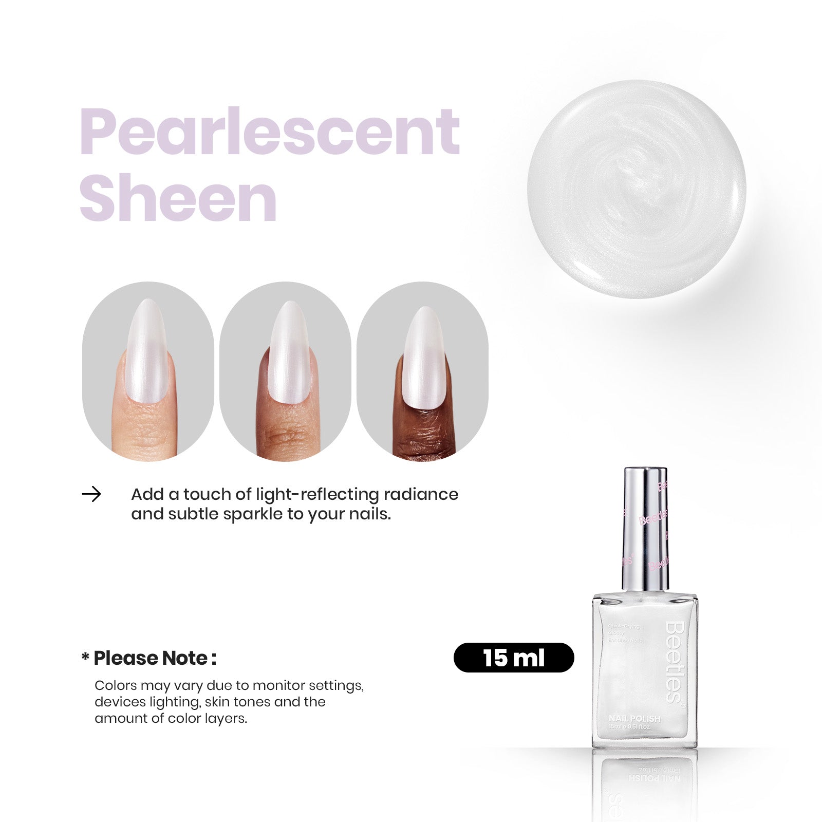 Pearlescent Sheen |15ml Nail Polish