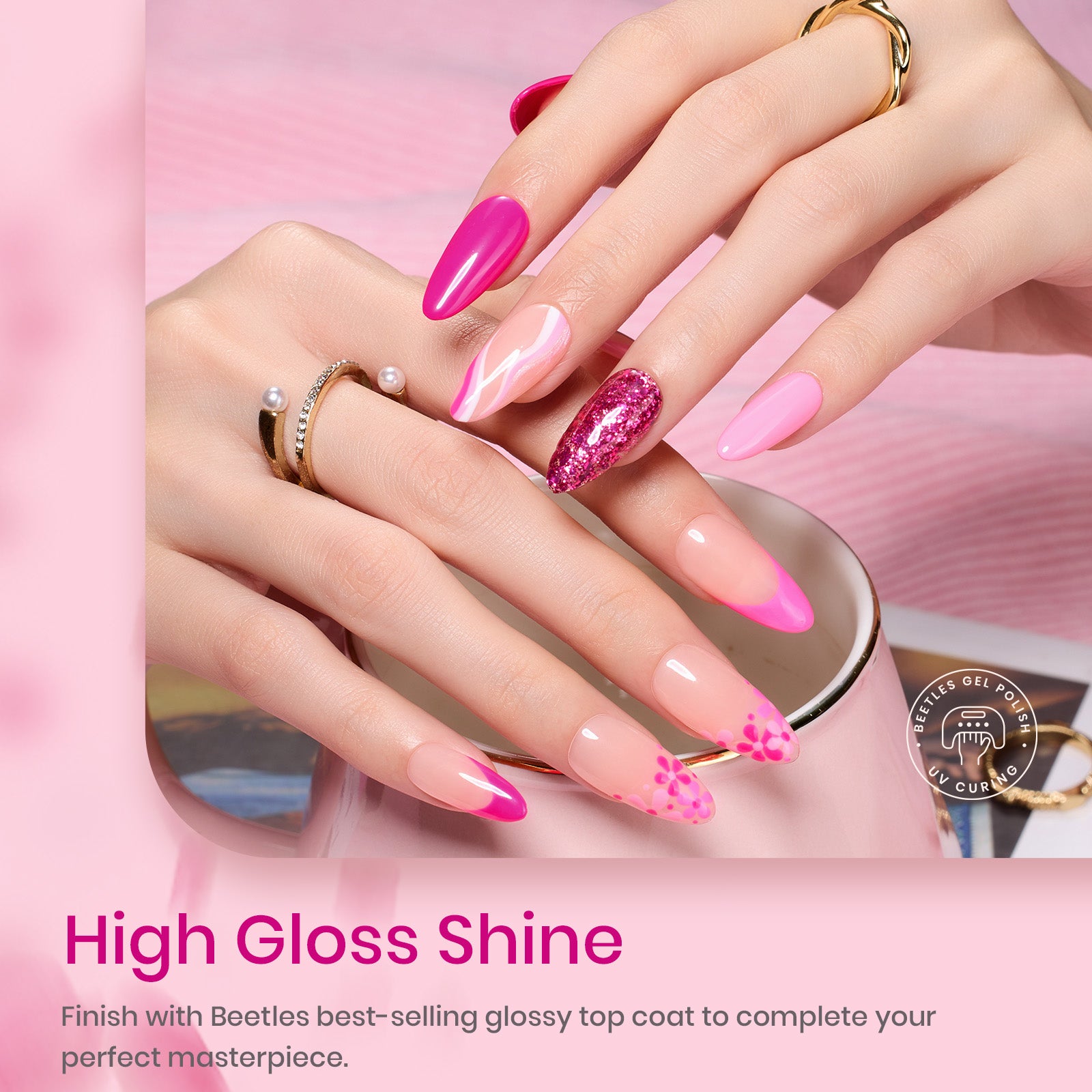 Pink Angel | 6 Colors Gel Polish Set 