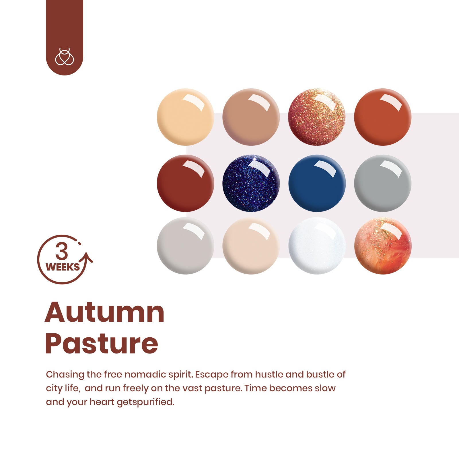 Autumn Pasture | 12 Colors Starter Kit with Home Spa Scented Candle #094