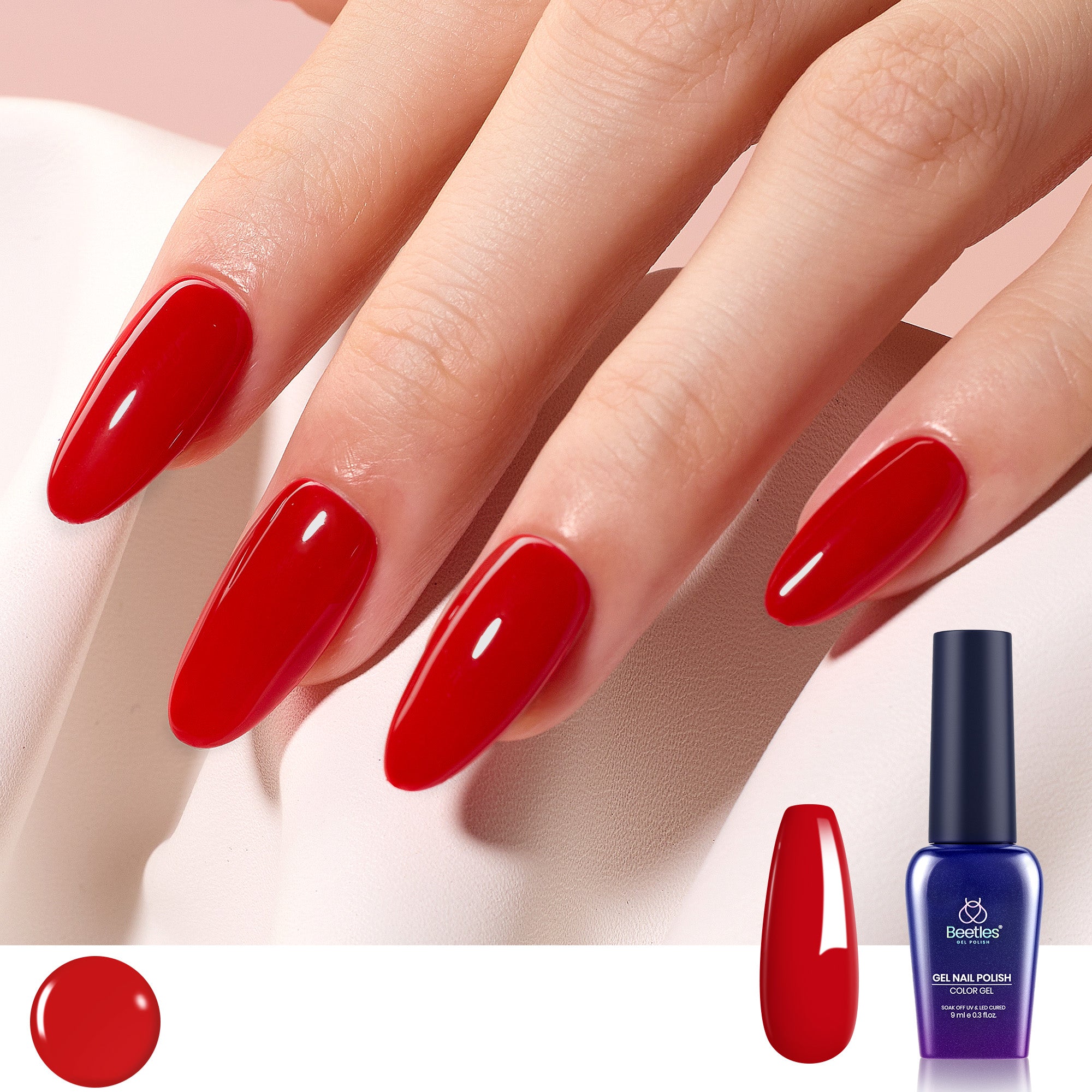 Sparkly Pure Red #e665 |15ml Gel Polish