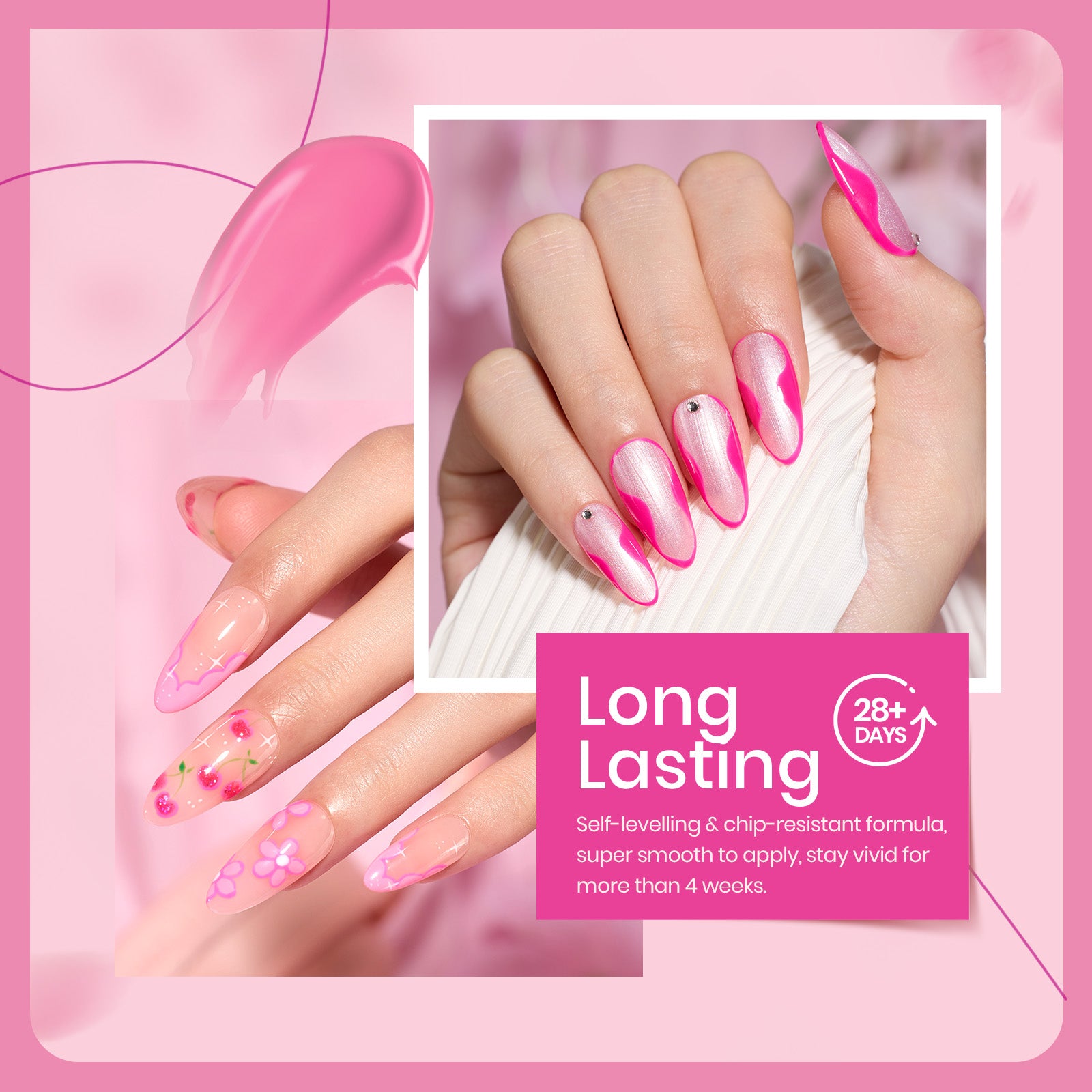 Pink Angel | 6 Colors Gel Polish Set 