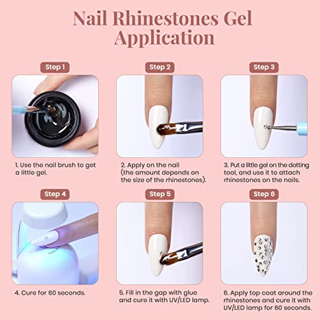 Nail Glue Gel Set Full Design Acessories