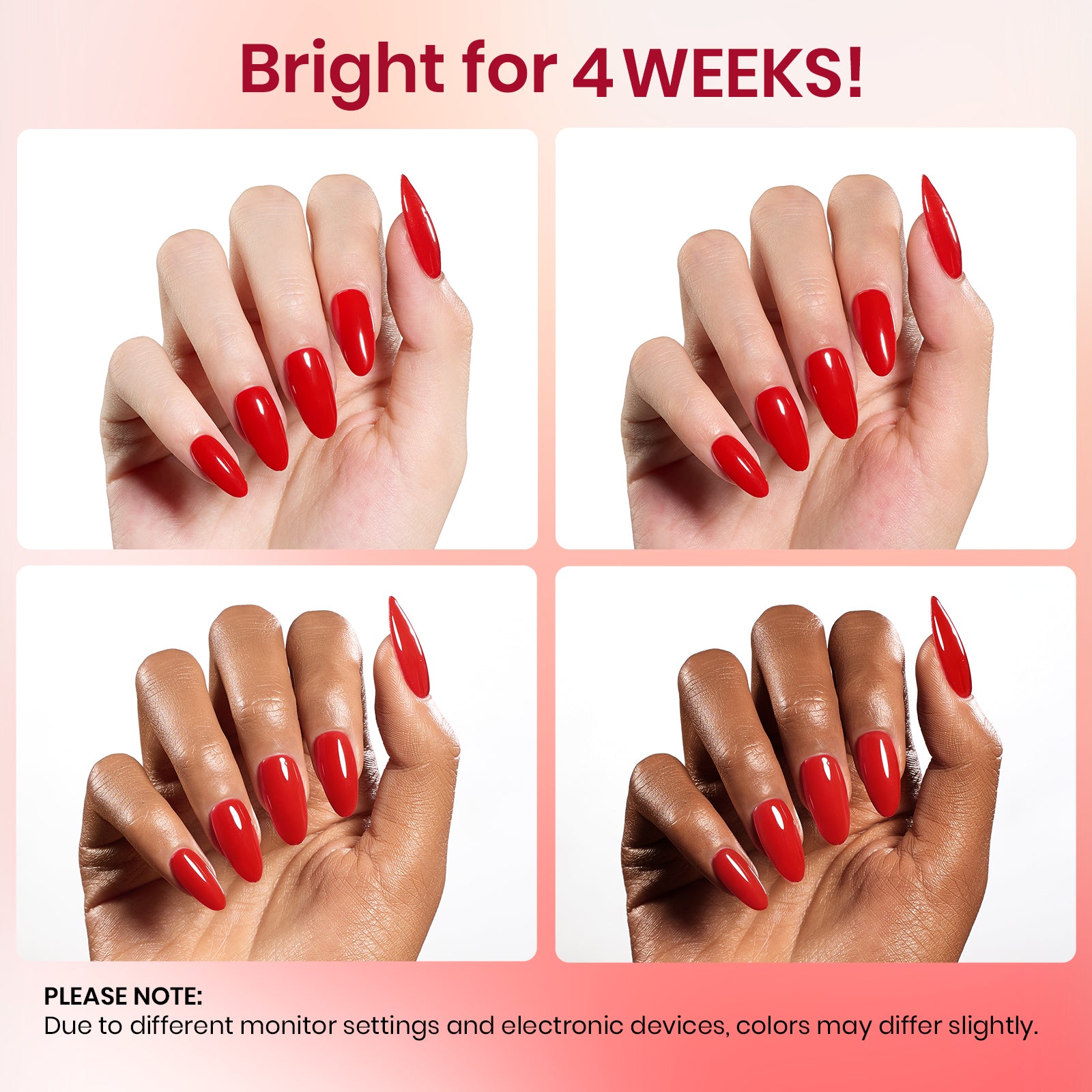 Sparkly Pure Red #e665 |15ml Gel Polish