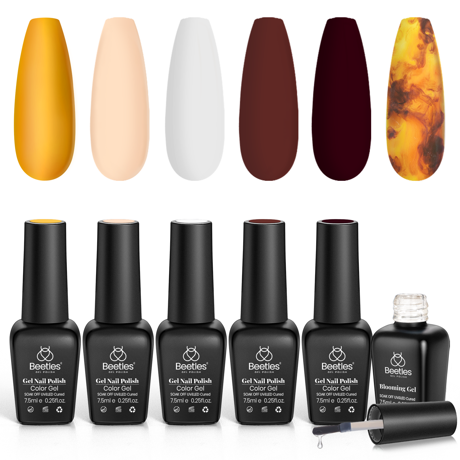 Amber Attraction | Gel Polish Set With Blooming Gel