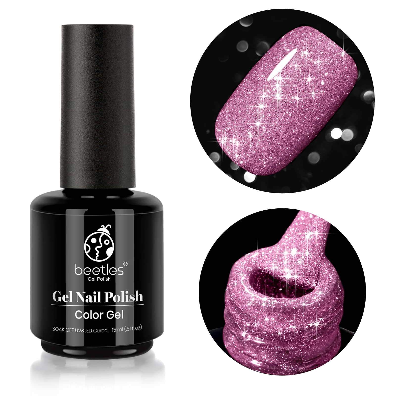 Sparkle Pink #b353 |15ml Gel Polish