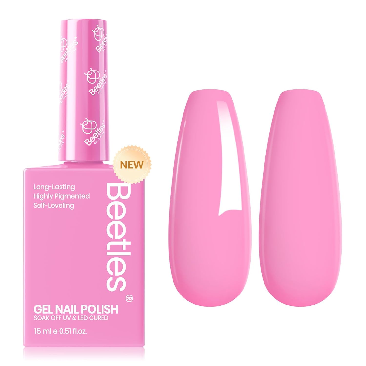 Romanticism Pink-Upgraded Colorful Bottle Packaging Gel Polish 15ml