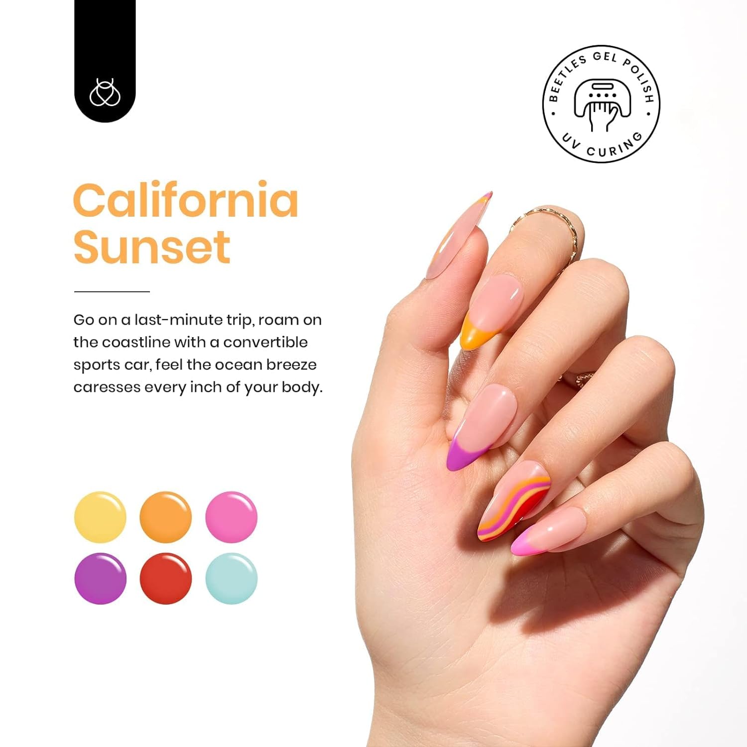 New California Sunset- 20 Colors Gel Nail Polish Set