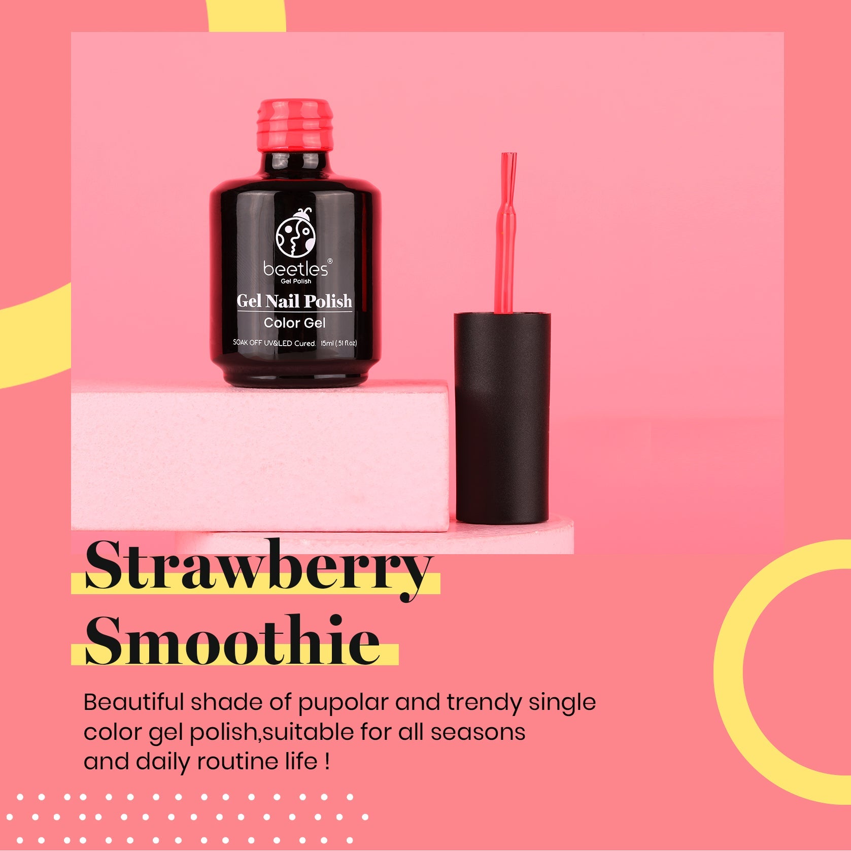 Strawberry Smoothie #a804 |15ml Gel Polish