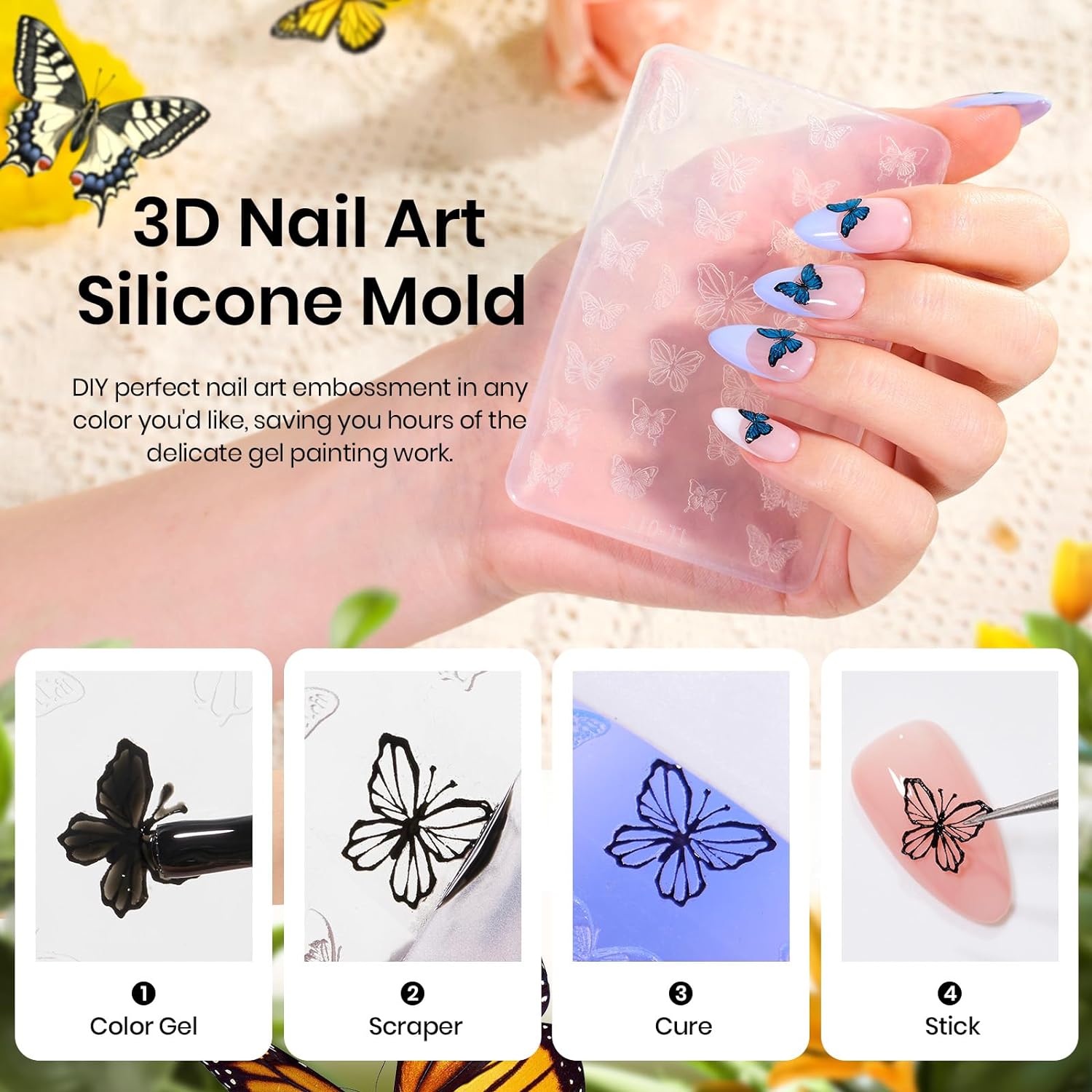 Flutter By-15 Gel Colors Set with Top and Base Coat (5ml/Each)