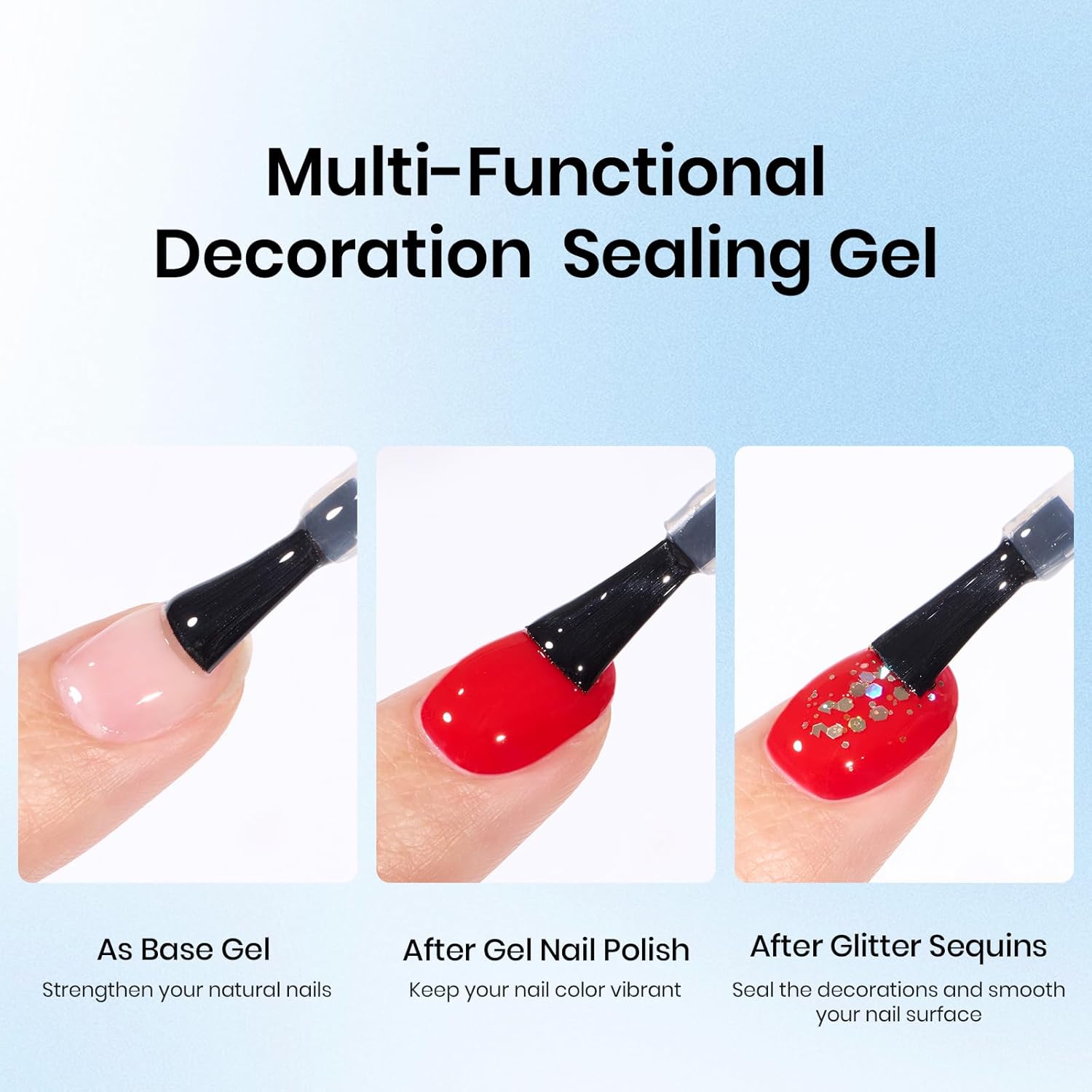 Beetles 2 Pcs 7.5ml Top and Decoration Sealing Gel