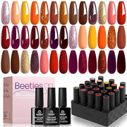 Fall Harvest - 20 Gel Colors Set with Top and Base Coat (5ml/Each)