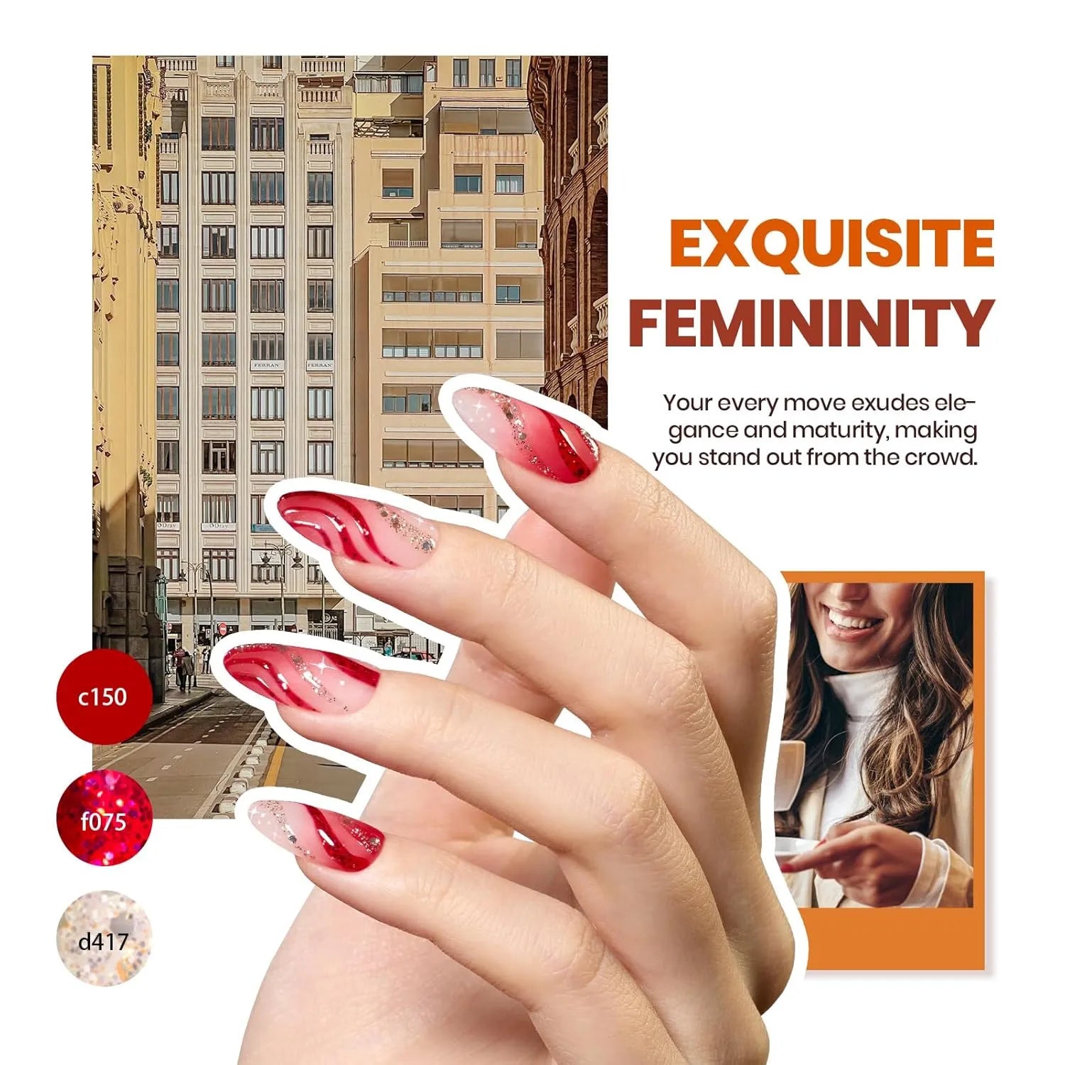 Exquisite Femininity Kit: 45 Colors Nail All in one Starter Kit (total 75pcs)