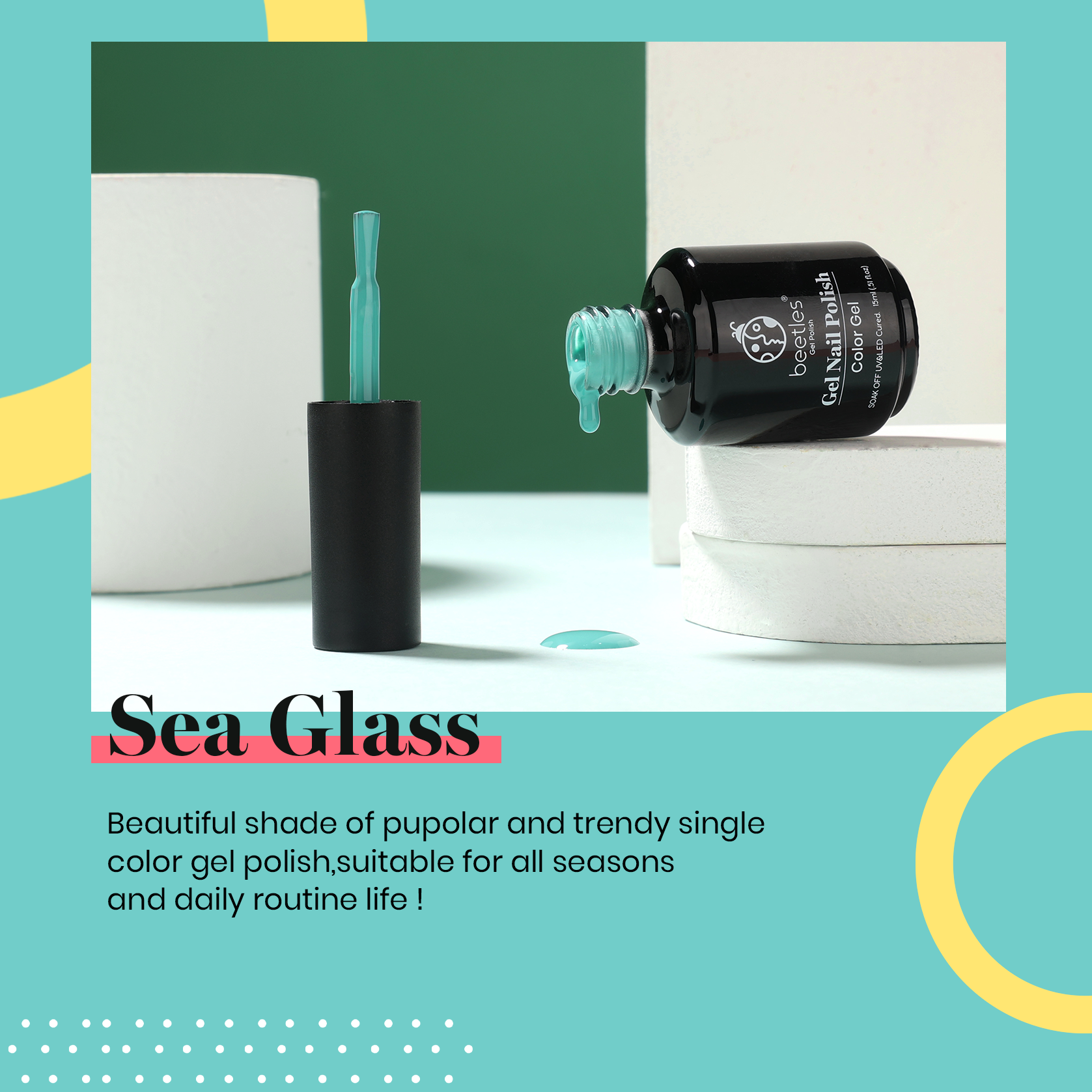 Sea Glass #a795 |15ml Gel Polish