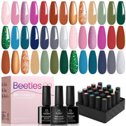 Stylish Retro- 20 Gel Colors Set with Top and Base Coat (5ml/Each)