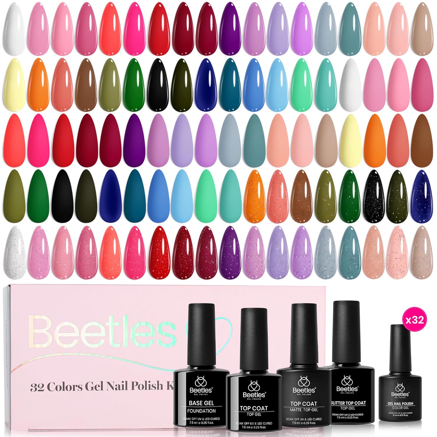 Fingertip Palette- 36 Colors Gel Nail Polish Gift Set