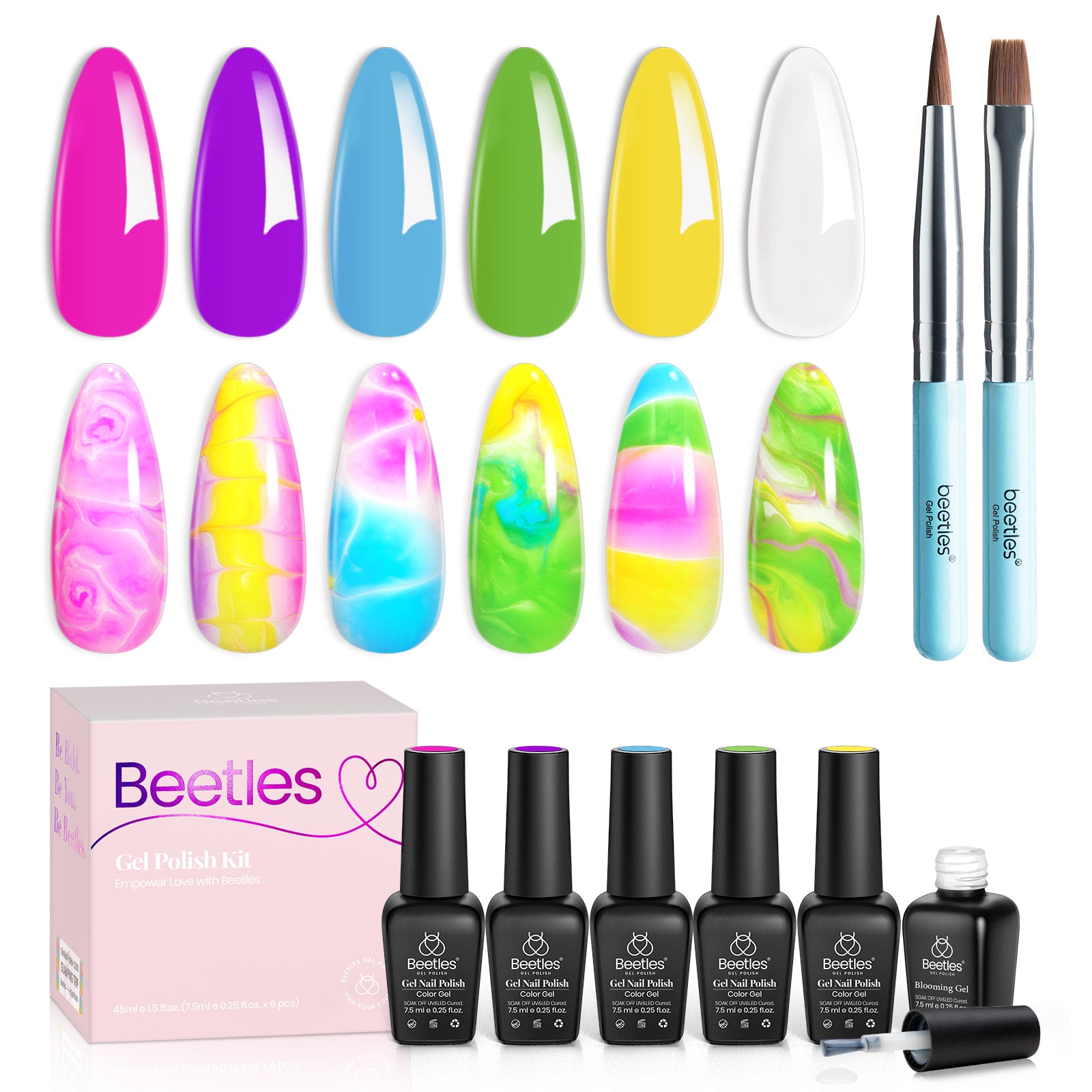 Summer Marvelous Planet - 6 Colors Gel Nail Polish Set