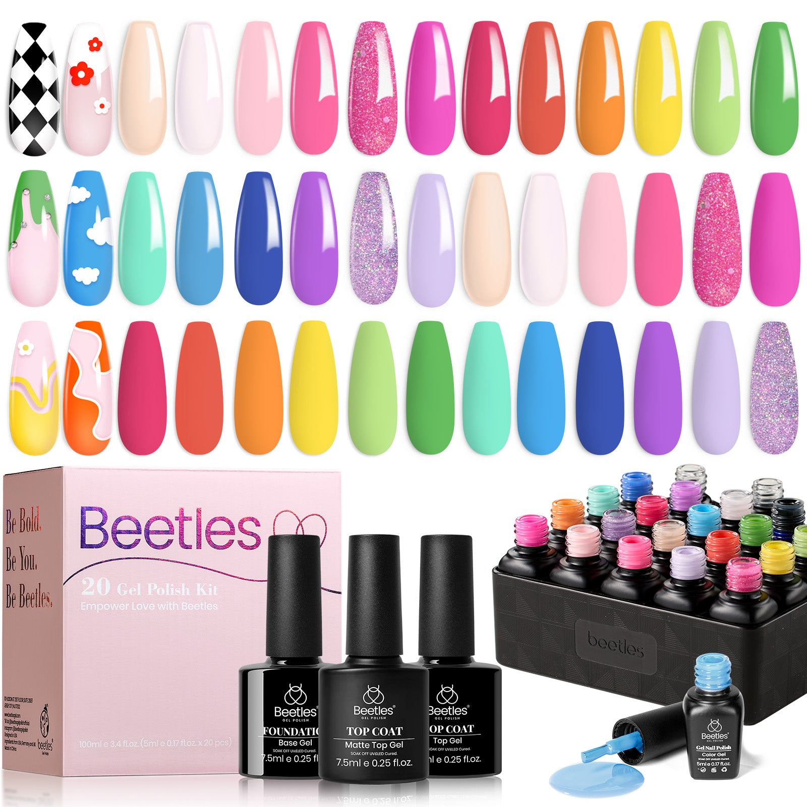 Fancy Pop - 20 Colors Gel Nail Polish Set