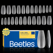 Medium Coffin Pre-shaped Dual-sided Full Matte ABS Material  Nail Gel Tips-510pcs#008