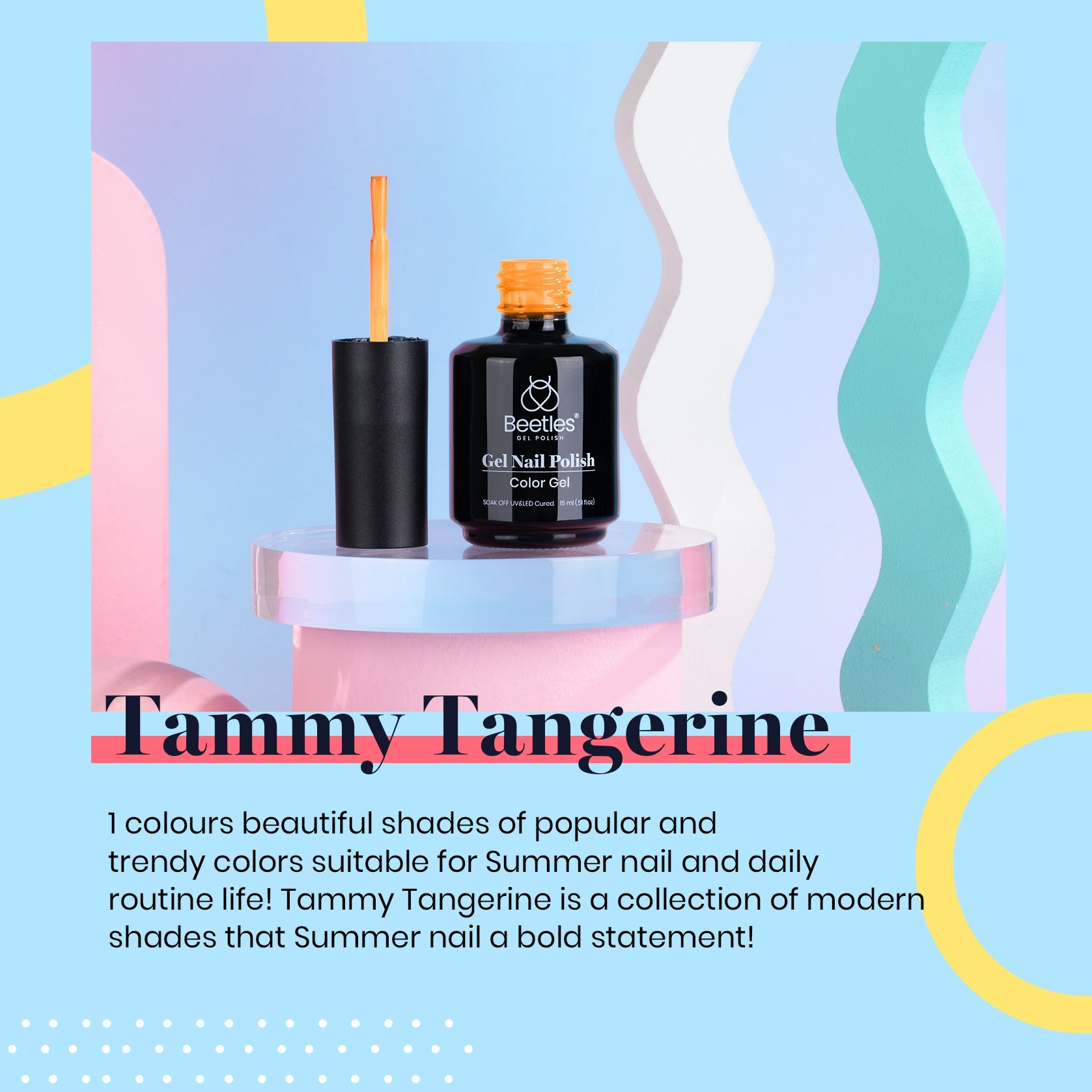 Tammy Tangerine #a467 |15ml Gel Polish