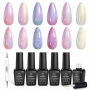 Pearly Moonstone |  6 Colors Gel Polish Set