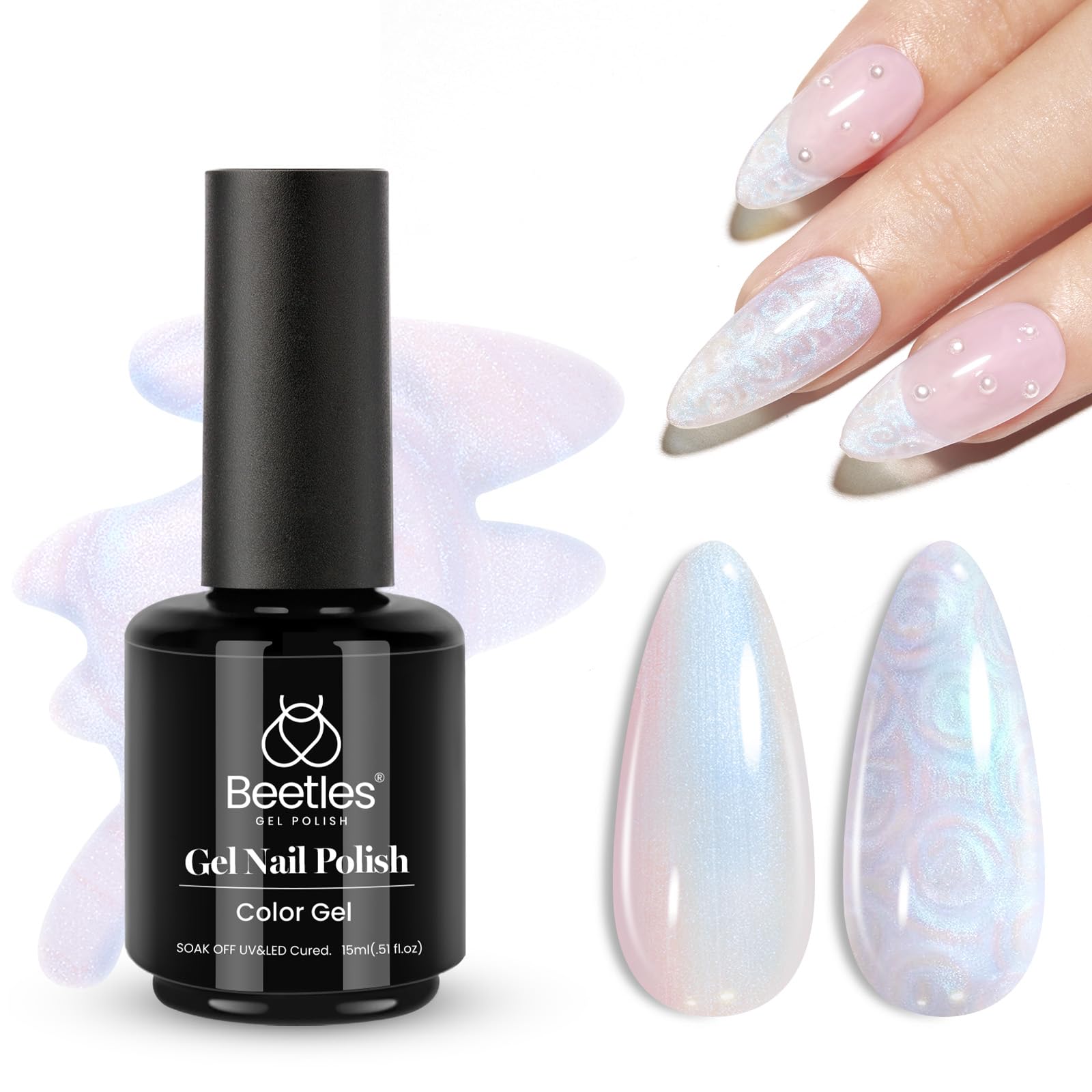 Shimmer Pearl White |15ml Gel Polish