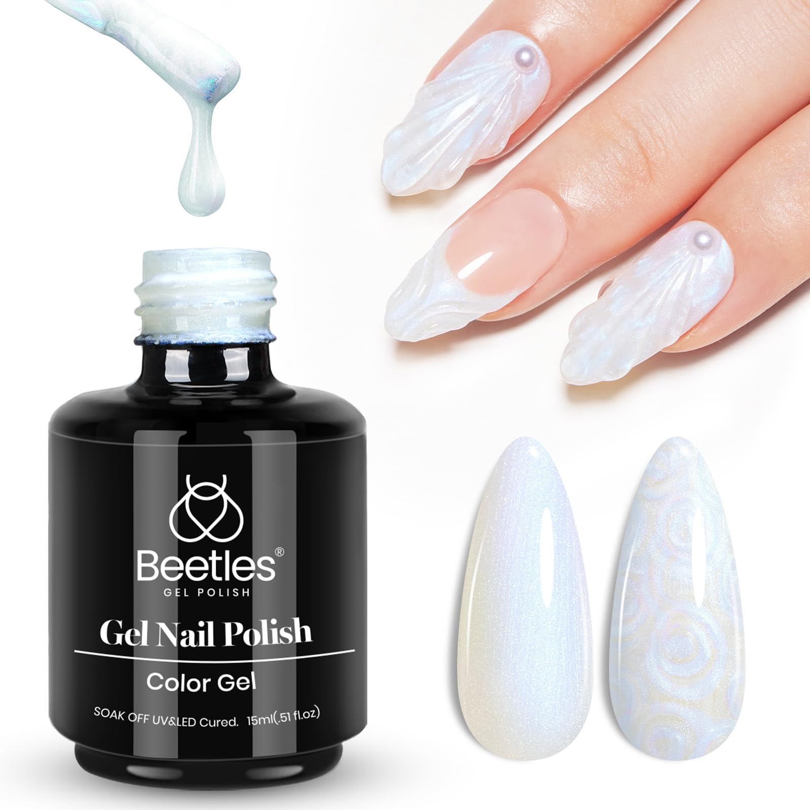 Pearlescent White |15ml Gel Polish