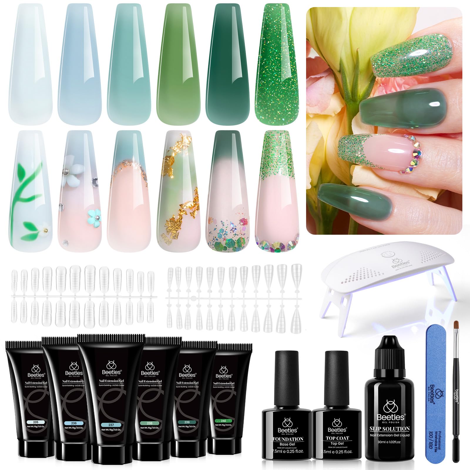 Forest Adventure - 6 Colors Poly Nail Extension Gel (each 15g)