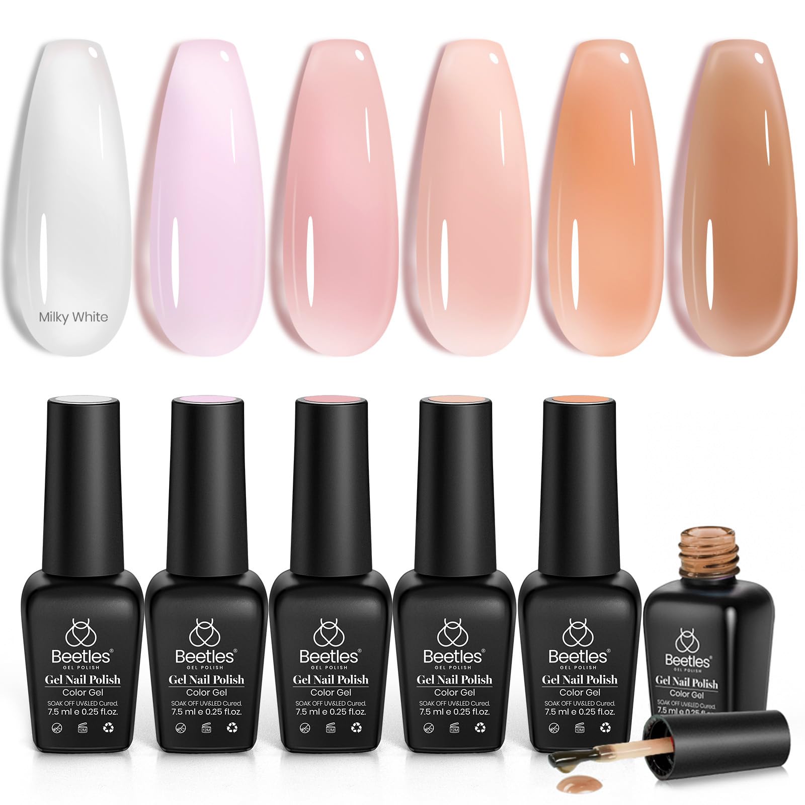 Ultimate Monochrome| 6 Colors Gel Polish Set