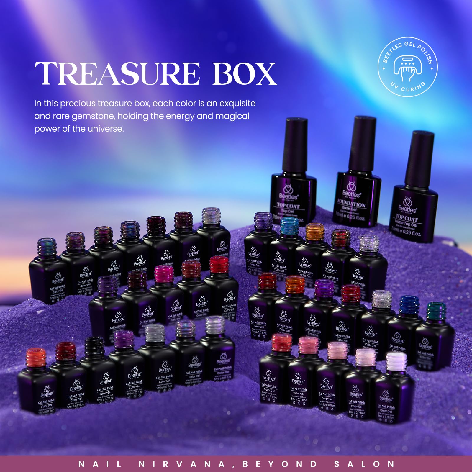 Treasure Box- 36 Colors Gel Nail Polish Gift Set