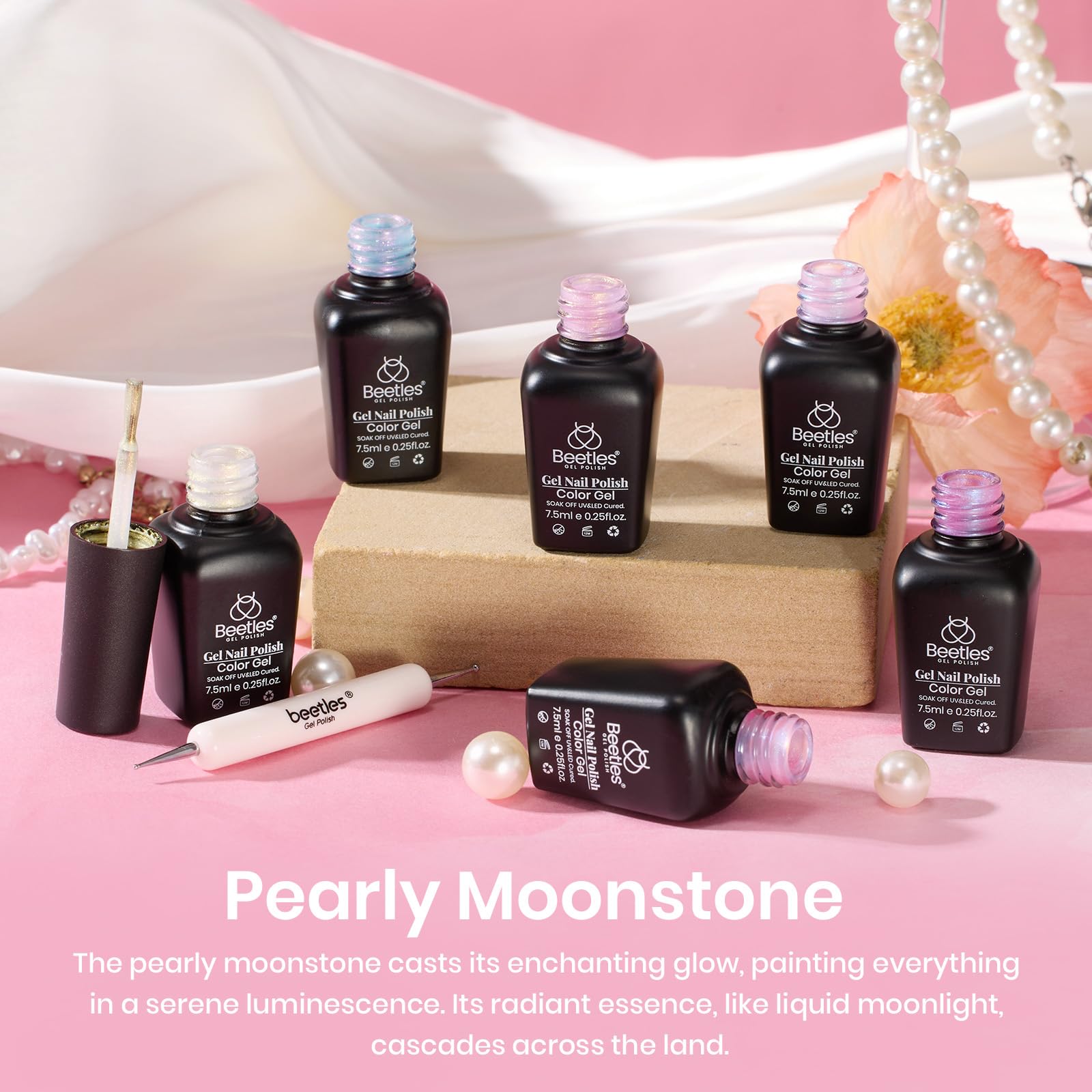 Pearly Moonstone |  6 Colors Gel Polish Set