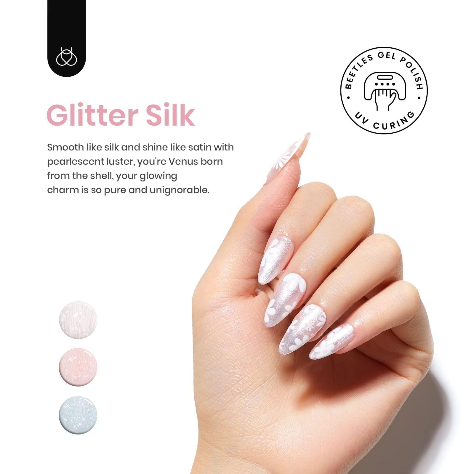 Glitter Silk - 6 Colors Gel Nail Polish Set