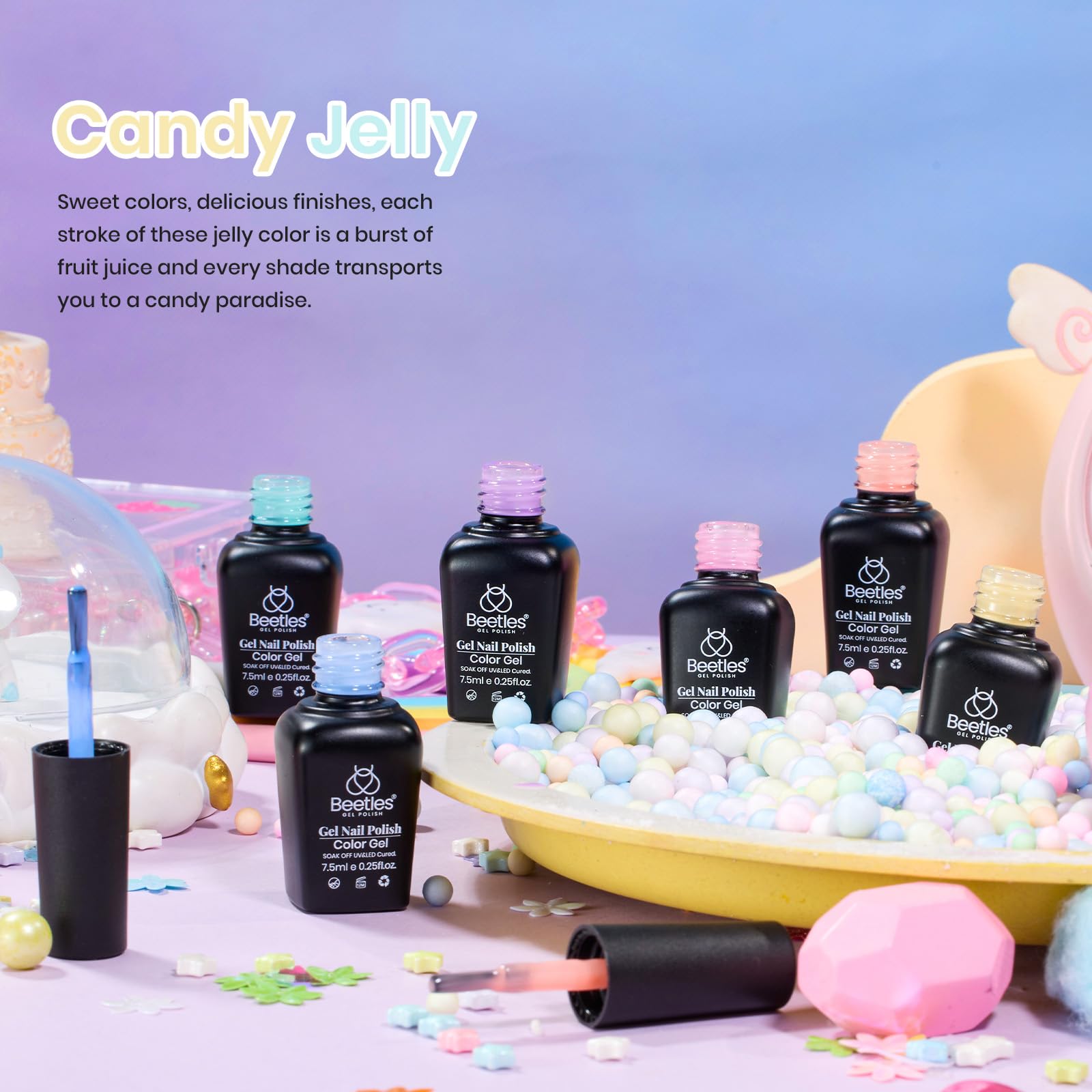 Candy Jelly | 6 Colors Gel Polish Set