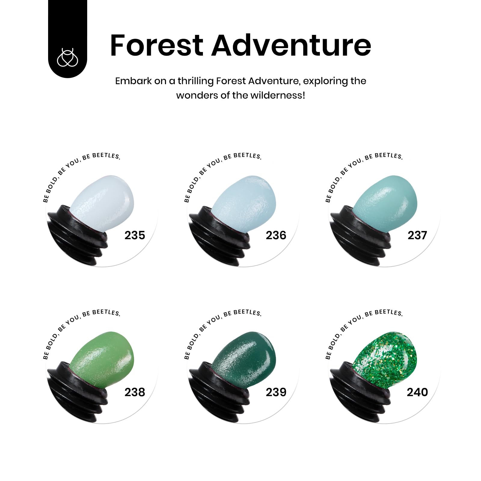 Forest Adventure - 6 Colors Poly Nail Extension Gel (each 15g)