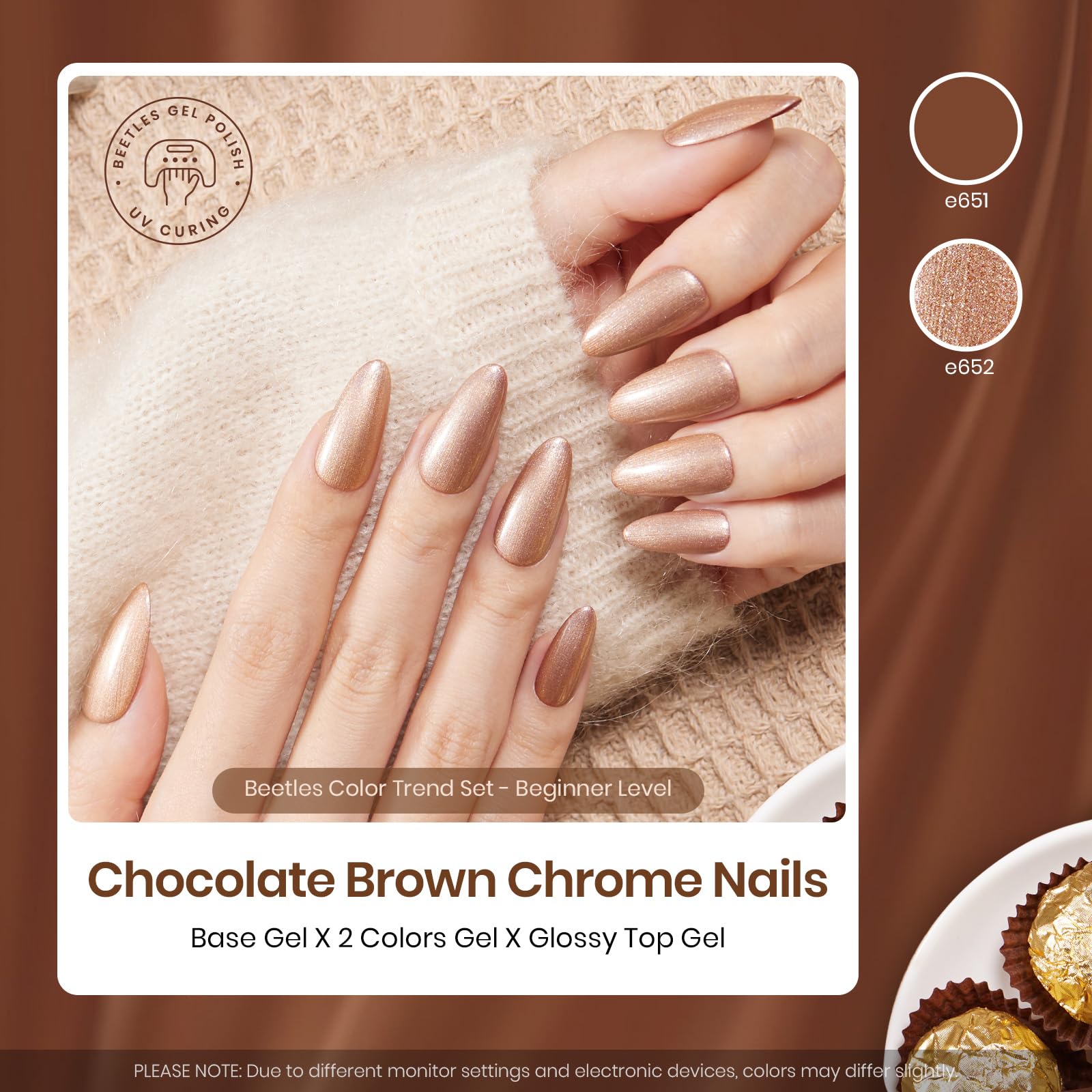 Chocolate Brown  | 2 Colors with All-Inclusive Nail Art Essentials Kits