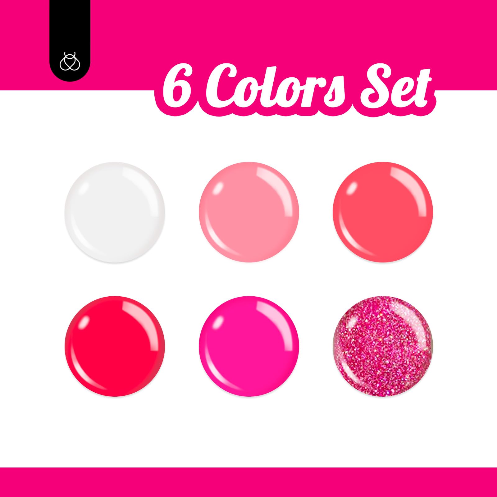 Pinky Pinky | Gel Polish 6 Colors Set