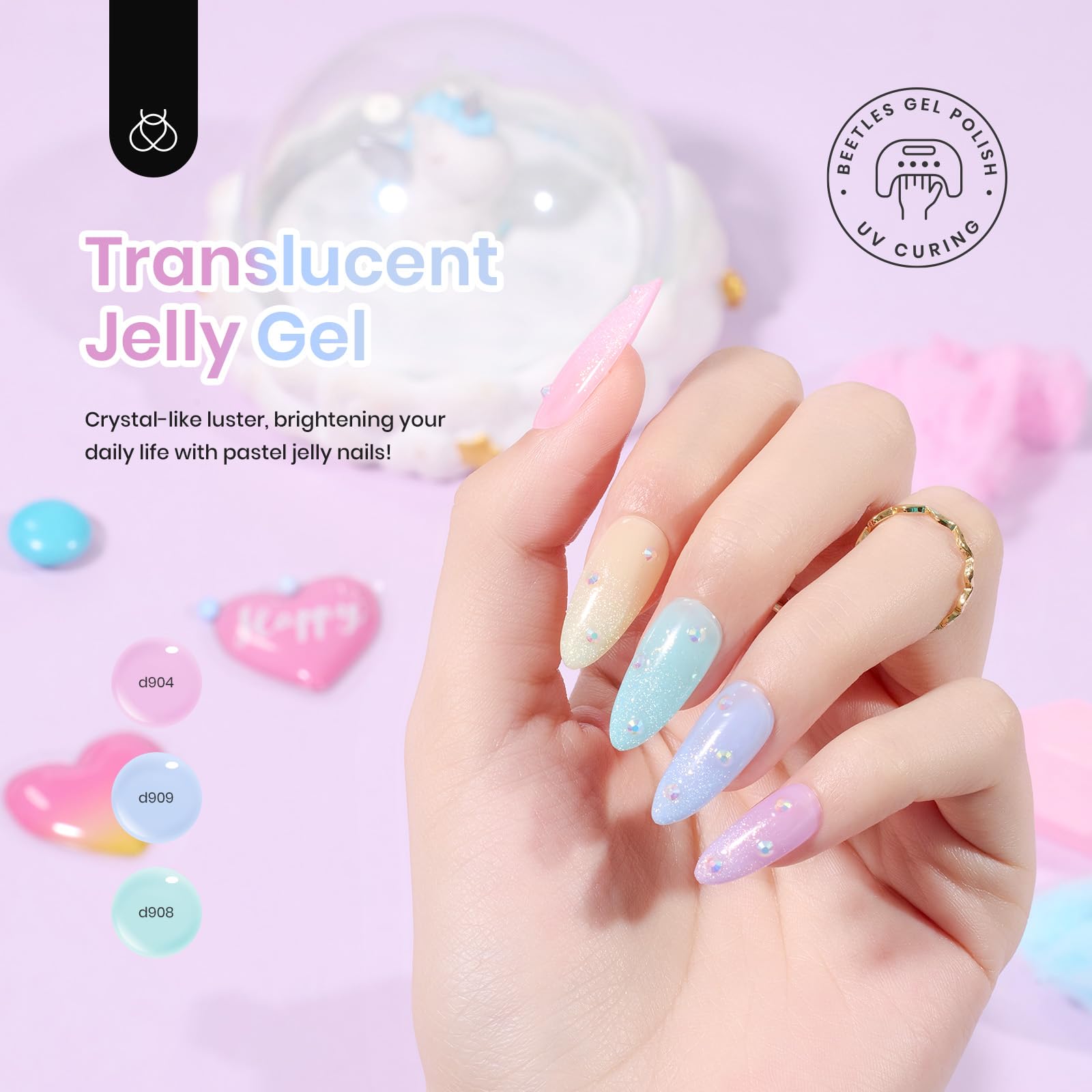 Candy Jelly | 6 Colors Gel Polish Set