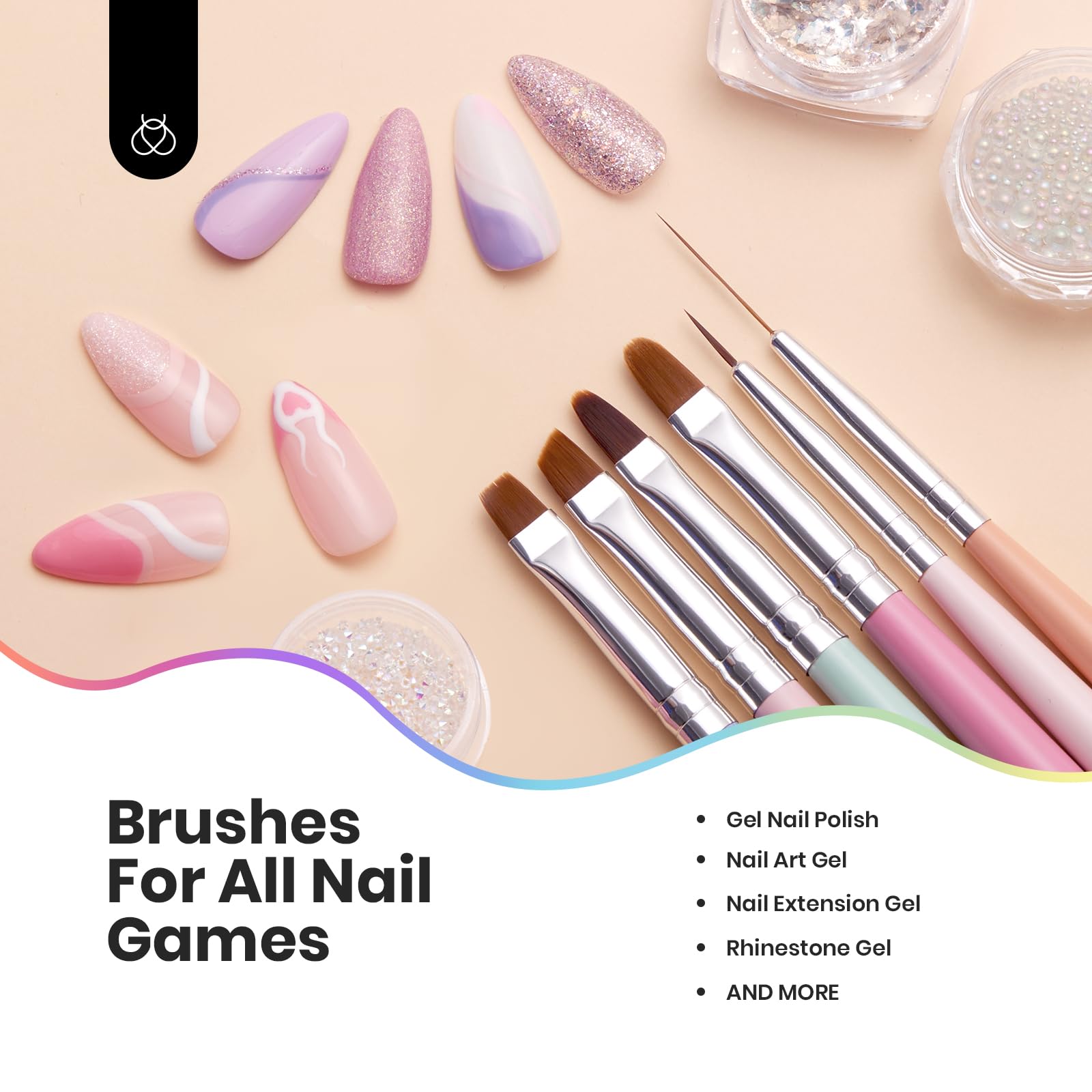 Full Design Nail Art Brushes Set