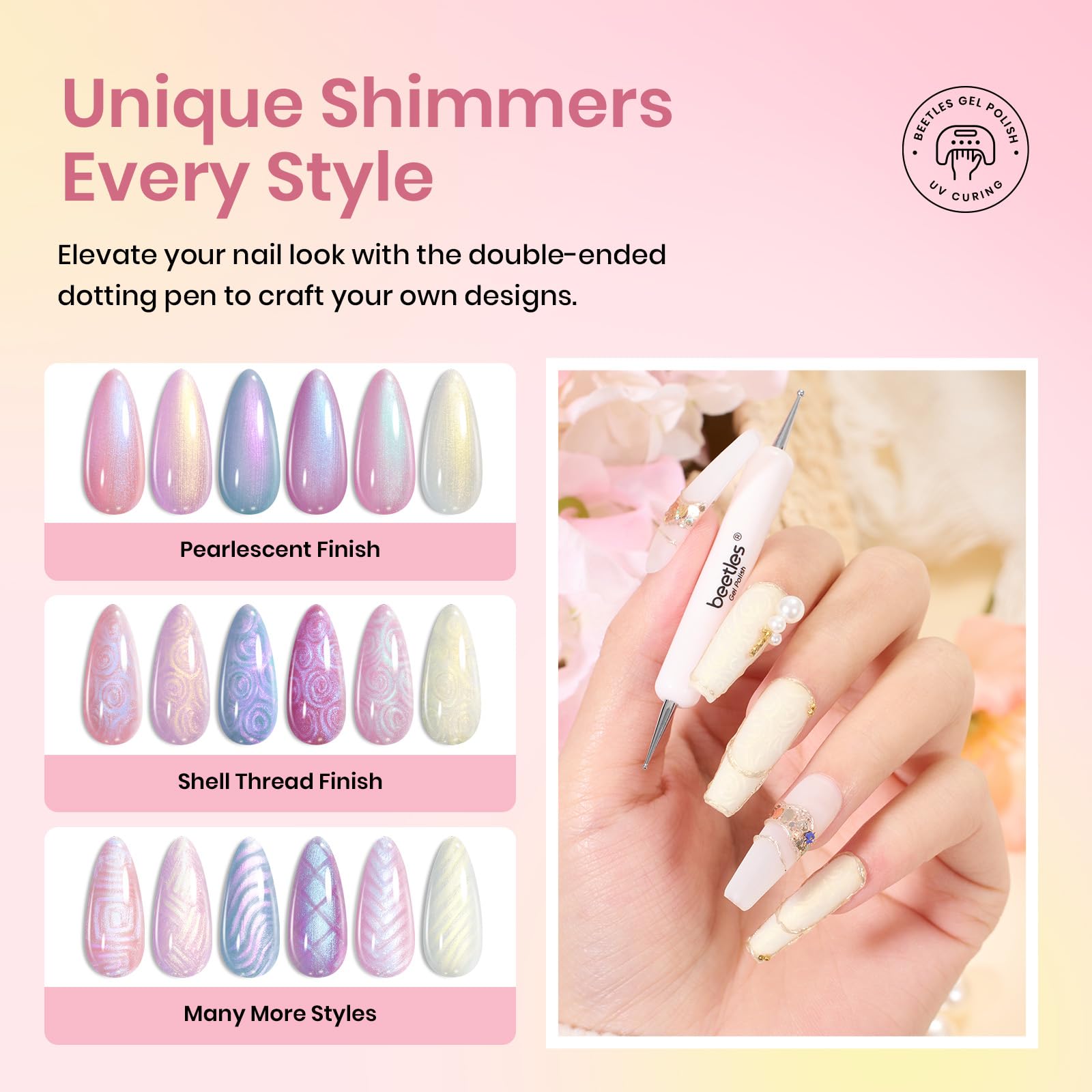 Pearly Moonstone |  6 Colors Gel Polish Set