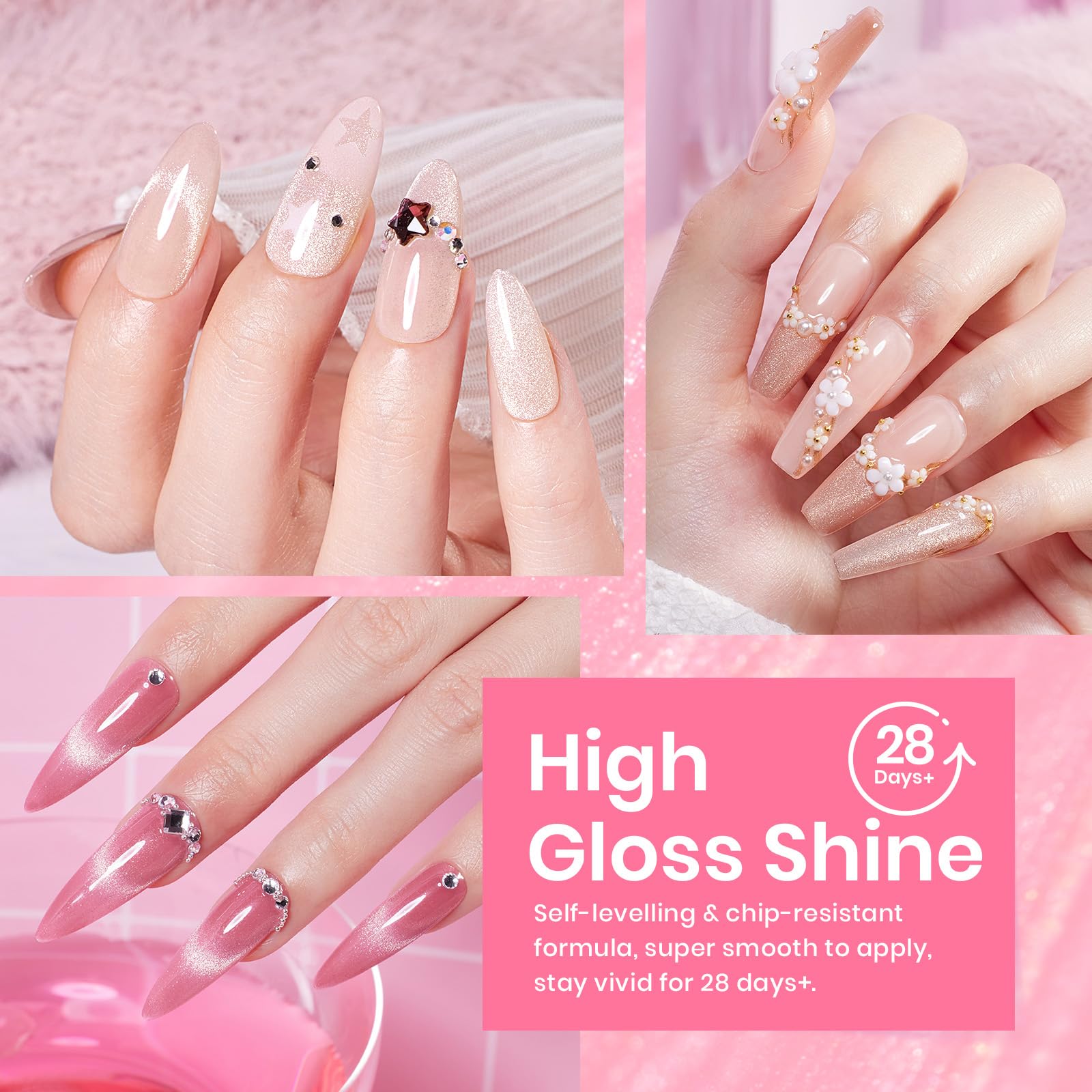 Pink Velvet | 6 Colors Gel Polish Set