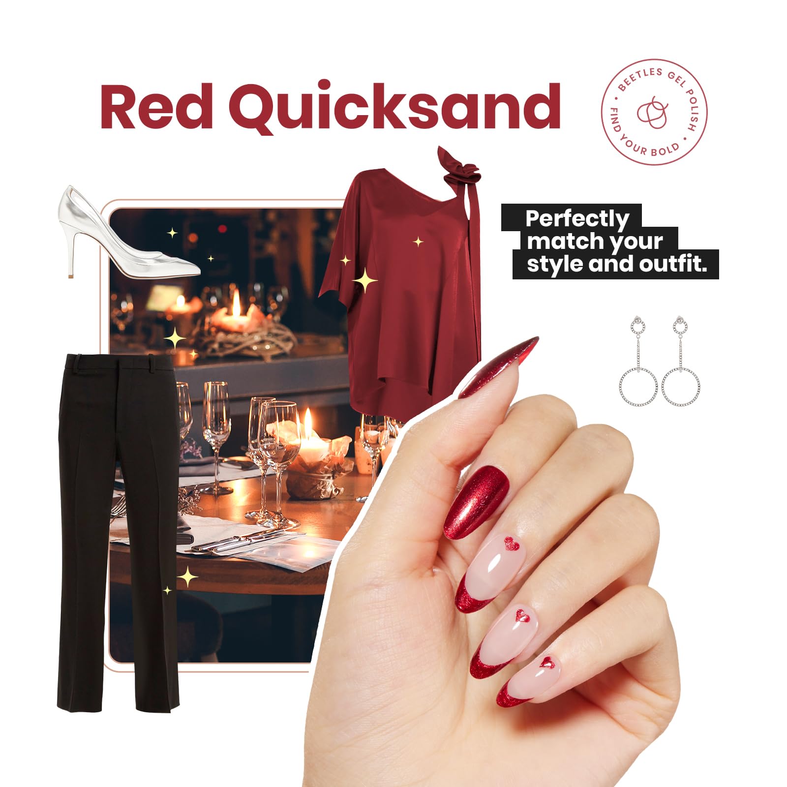 Red Quicksand |15ml Nail Polish