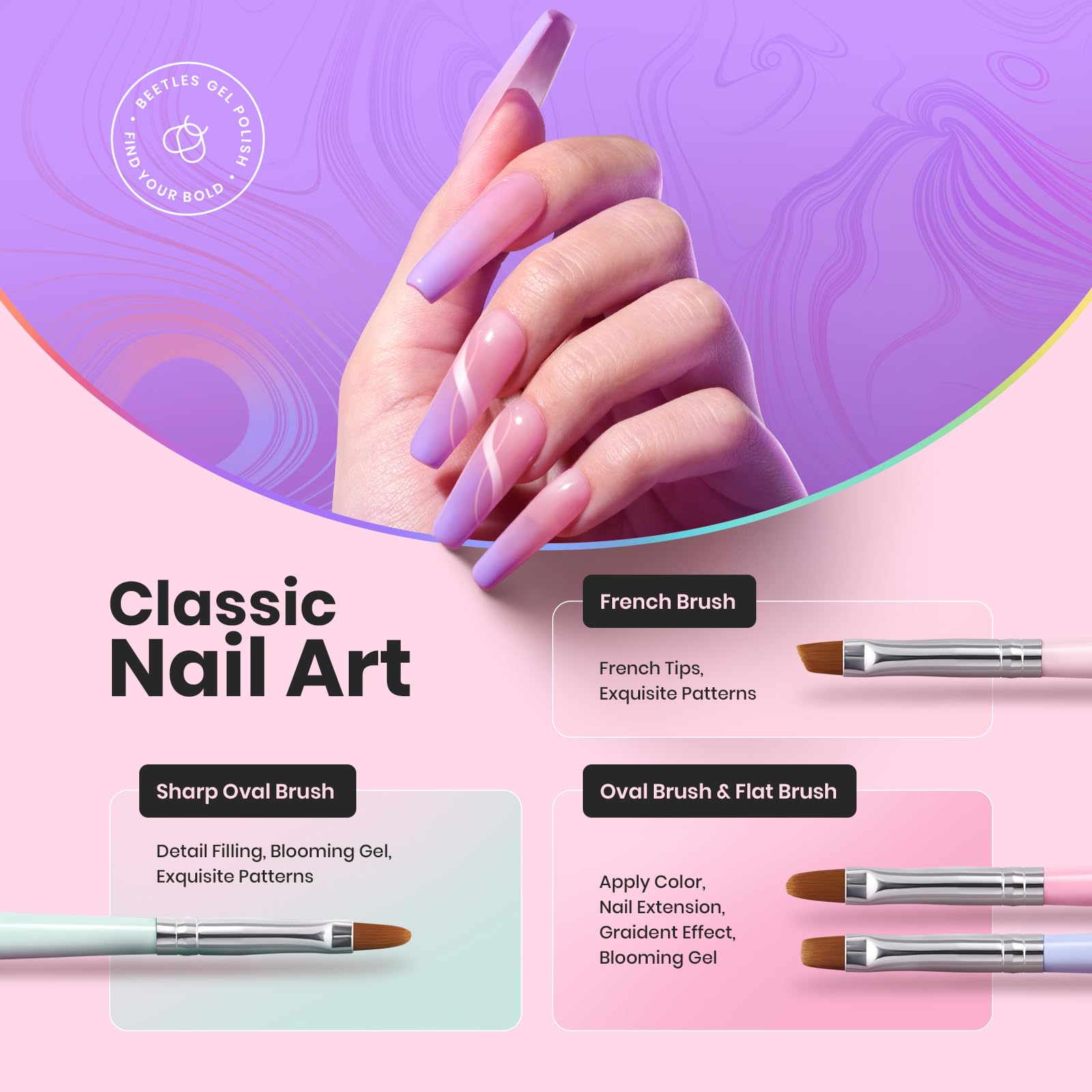 Full Design Nail Art Brushes Set